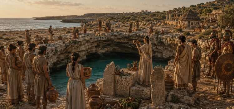 Die Grotta della Poesia bei Roca Vecchia