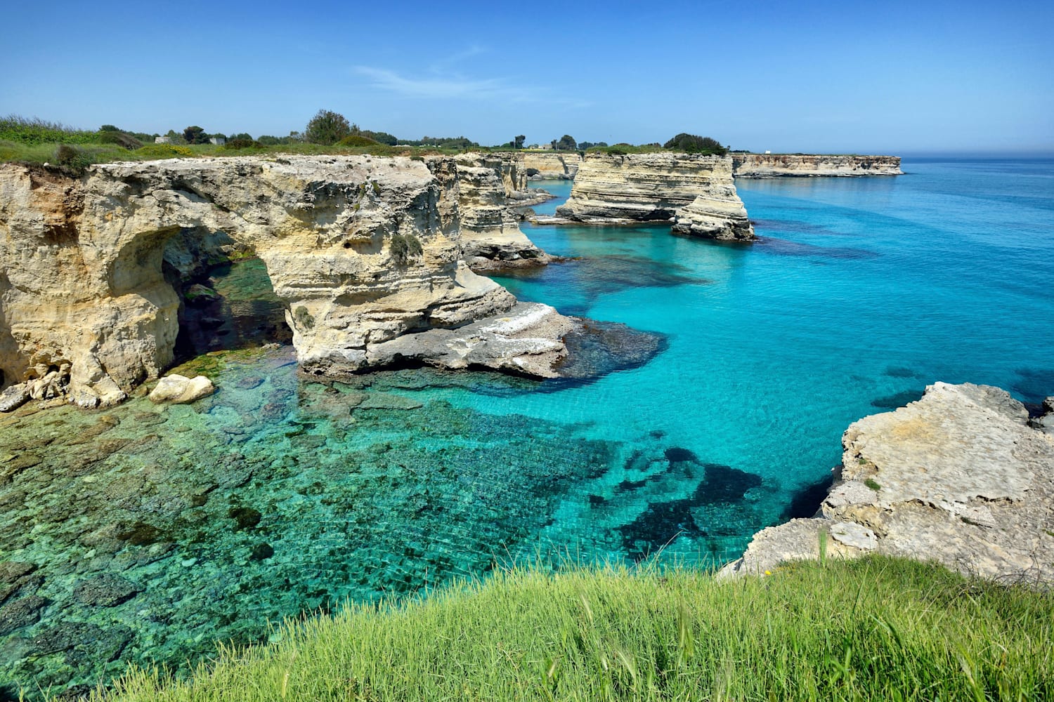 Torre Sant'Andrea an der Adriaküste des Salento